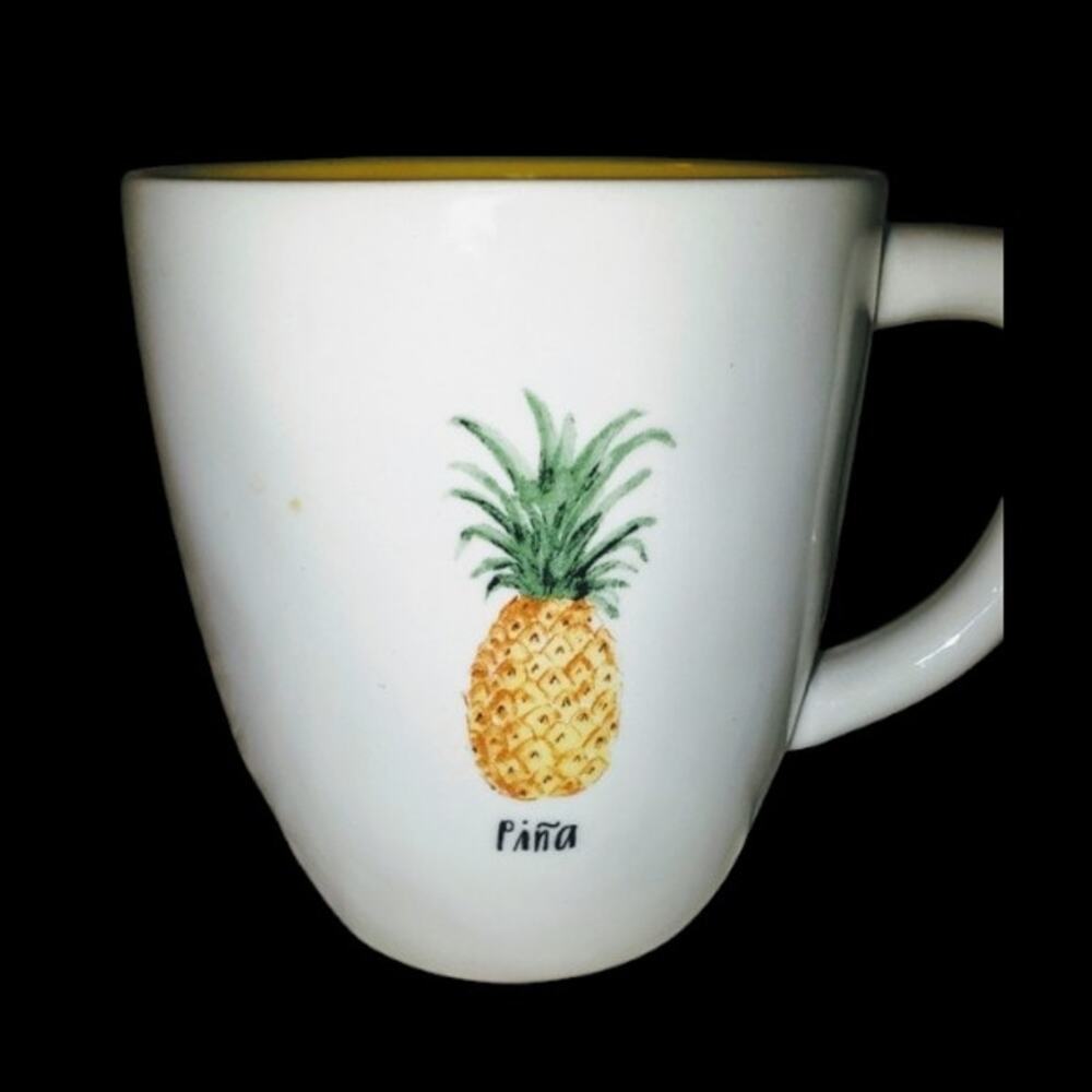 Rae Dunn Magenta Collection Coffee Mug Pina EUC